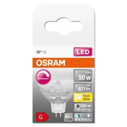 Лампа светодиодная MR16 8W/927 (=50W) DIM 36° 12V GU5.3 | LED Superstar Plus | - OSRAM