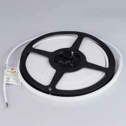 Светодиодная лента герметичная MOONLIGHT-SIDE-A168-4x10mm 24V Red (7.2 W/m, IP65, 5m, wire x2) (Arlight, Вывод прямой, 3 года)