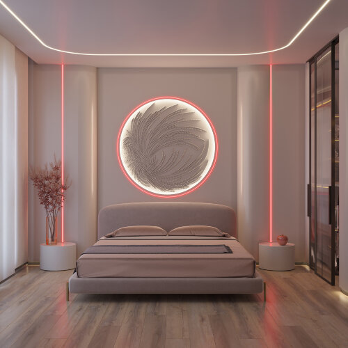 Светодиодная лента герметичная MOONLIGHT-SIDE-A168-4x10mm 24V Red (7.2 W/m, IP65, 5m, wire x2) (Arlight, Вывод прямой, 3 года) - фото 4