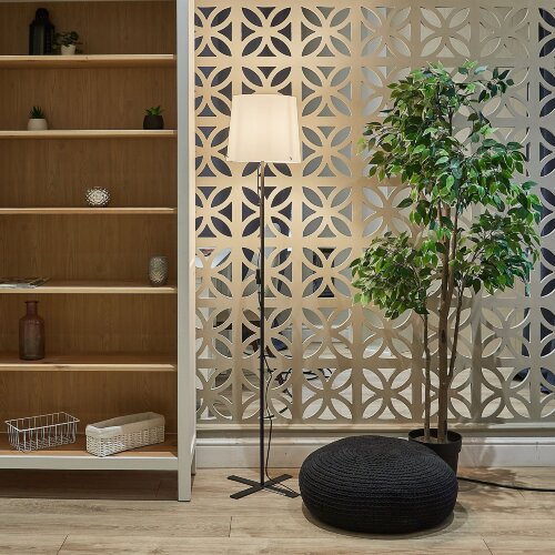 UML-T510 E27 BLACK-WHITE Торшер напольный под лампу Е27, 60W, Черный-Белый - фото 7