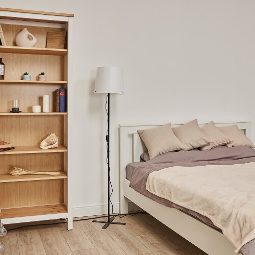 UML-T510 E27 BLACK-WHITE Торшер напольный под лампу Е27, 60W, Черный-Белый - фото 9