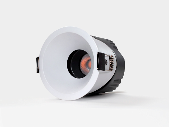 'Светильник встраиваемый 12Вт 55° IP65 белый 3000К поворотный RC-D84-12-WH-WW65 - фото