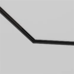 Коннектор угловой 135° Exility встраиваемый под ГКЛ 9,5мм, черный (Черный)