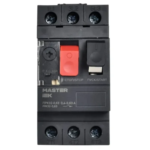 Пускатель ПРК32-0.63 In0.63А Ir0.4-0.63 Ue 660В KARAT IEK DMS11-C63 - фото 2