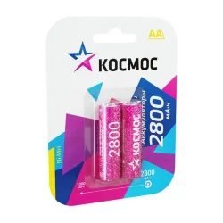 Аккумулятор AA/R6 2800мА.ч NI-MN BP-2 (блист.2шт) КОСМОС KOCR6NIMH2800MAH2BL