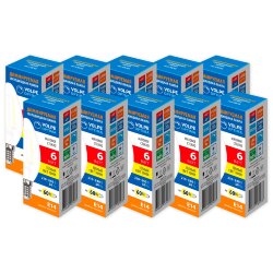 LED-C35-6W-3000K-E14-FR-DIM-SLF Набор из 10штук Лампа светодиодная диммируемая, Форма свеча, матовая, Серия Optima DIM Филамент, Теплый белый свет 3000K