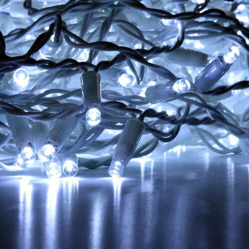 Праздничная гирлянда занавес белый 2*3м IP65 - Фото 2