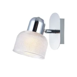 Светильники выполнены в современном стиле с элементами в стиле минимализм. Арматура сделана из металла, а абажуры – из стекла. Особенность светильников – специальный механизм, который позволяет поворачивать плафоны по вертикали и горизонтали. (Хром)