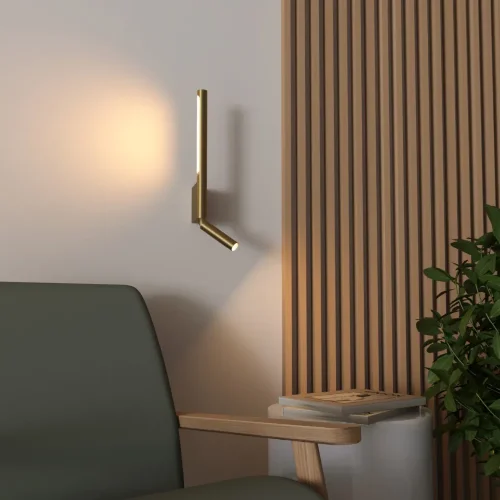 Настенный светодиодный светильник Sarca LED 40111/LED латунь - фото 7