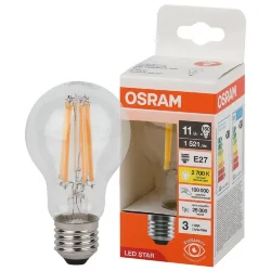 Лампа светодиодная филаментная 11W/2700K (=150W) E27 | LED STAR 5Y FILAMENT | - OSRAM
