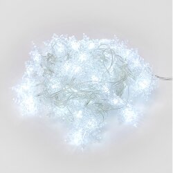 ULD-S0700-050-DTA WHITE IP20 SNOWFLAKES-1 Гирлянда светодиодная с контроллером Снежинки-1, 50 светодиодов, 7 м, белая.IP20, провод прозрачный