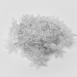 ULD-S0700-050-DTA WHITE IP20 SNOWFLAKES-1 Гирлянда светодиодная с контроллером Снежинки-1, 50 светодиодов, 7 м, белая.IP20, провод прозрачный