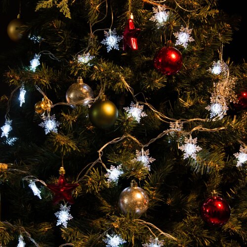 ULD-S0700-050-DTA WHITE IP20 SNOWFLAKES-1 Гирлянда светодиодная с контроллером Снежинки-1, 50 светодиодов, 7 м, белая.IP20, провод прозрачный - фото 6