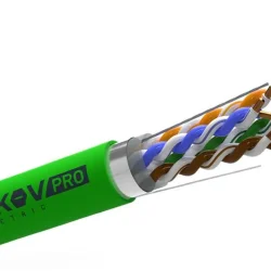 Кабель витая пара F/UTP 4х2х23AWG(0.57мм) кат.6 PVCLS нг(А)-LSLTx indoor 305м (м) PRO TOKOV ELECTRIC TKP-C11-F42-6-RU-LSLTx