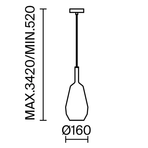 Подвесной светильник Duality E27х1 (Черный) - фото 4