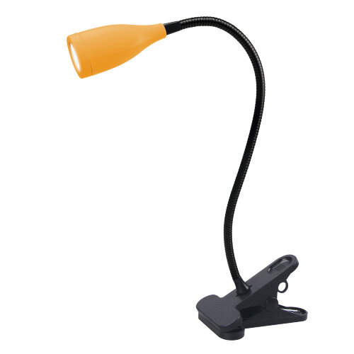 ULM-D501 4W-4000K ORANGE Светильник настольный светодиодный прищепка, Механический выключатель, Оранжевый, TM Uniel - фото 1