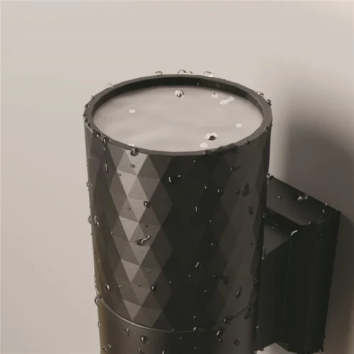 Настенный светильник (бра) Bowery GU10x1 50Вт IP 54 (Черный) - фото 7