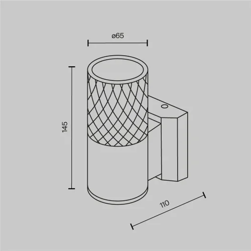 Настенный светильник (бра) Bowery GU10x1 50Вт IP 54 (Черный) - фото 15