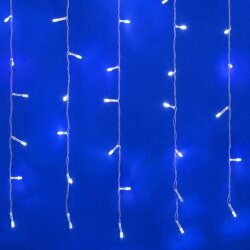 ULD-C1515-100-DTA WHITE IP20 Занавес светодиодный, 1.5х1.5м, 100 светодиодов, Белый свет, Провод прозрачный, TM Uniel