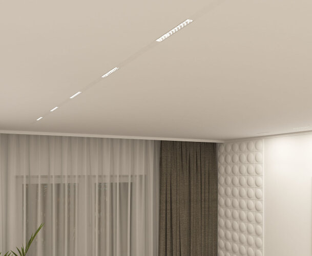 DK8001-WH Линейный светильник SMART LENS 9W DIM 3000K-6000K белый. Фото 5