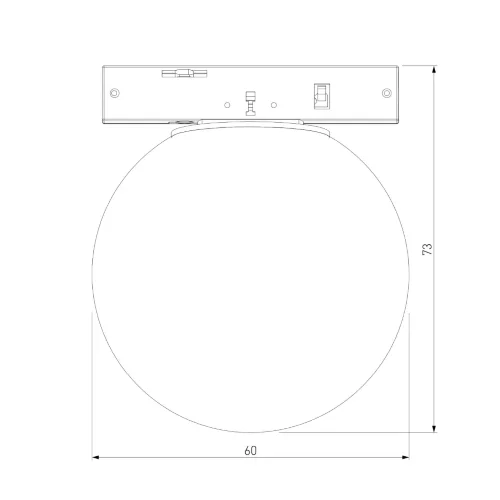 Mini Magnetic Трековый светильник 3W 3000K 85199/01 - фото 6