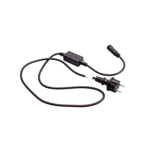 UCX-F90 P-1.5M-BK Провод питания для гирлянд серии F90PRO, 1.5м, Статика-мерцание, IP67, Черный - фото 1