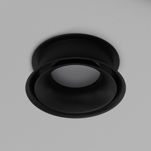 DK2403-BK Встраиваемый светильник влагозащ., IP 44, 10 Вт, GU10, черный, алюминий. Фото 2