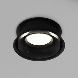 Встраиваемый светильник влагозащ., IP 44, 10 Вт, GU10, черный, алюминий, Denkirs DK2403-BK