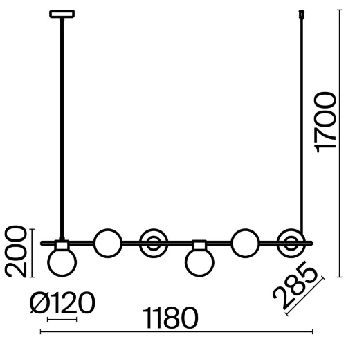 Подвесной светильник Гэтсби / Gatsby (Черный) FR5232PL-06B - фото 11