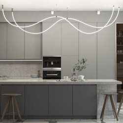 Подвесной трос для круглого гибкого неона Full light латунь 2 м FL 2830 латунь