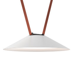 Cветильник для трека-ремня Belty, серия Flow, со светодиодом, D300*H71мм, 48V DC, 12W, RA90, 120°, 3000K, IP20, белый с черным, алюминий, Denkirs DK5565-WH+BK