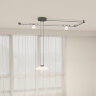 DK5565-WH+BK Cветильник для трека-ремня Belty, серия Flow, со светодиодом, D300*H71мм, 48V DC, 12W, RA90, 120°, 3000K, IP20, белый с черным, алюминий. Фото 7