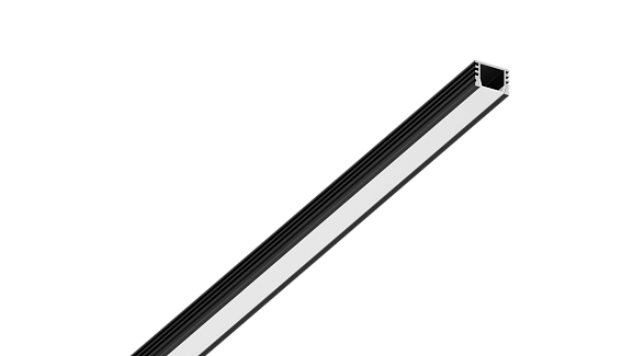 Профиль алюминиевый SWG, накладной, черный, SF-1612-BL - фото