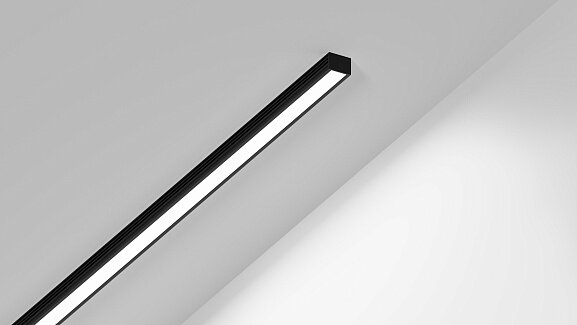 Профиль алюминиевый SWG, накладной, черный, SF-1612-BL. Фото 2