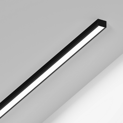 'Профиль алюминиевый SWG, накладной, черный, SF-1612-BL 020194