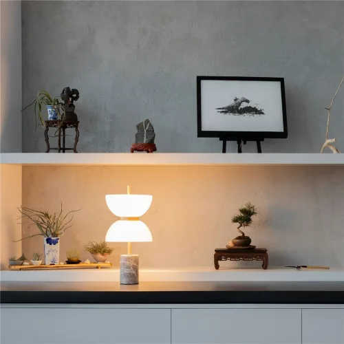 Настольный светильник Kyoto 3000K 11Вт (Золото и серый) - фото 9