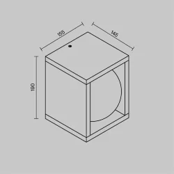 Настенный светильник (бра) Outdoor O483WL-L10GF3K (Графит)