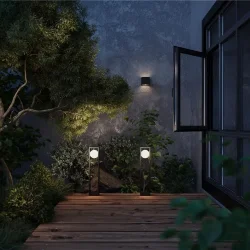 Уличный настенный светильник Outdoor O483WL-L10GF3K (Графит)