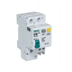 Выключатель автоматический дифференциального тока 2п (1P+N) C 16А 30мА тип AC ДИФ-101 со встроен. защит. от сверхтоков DEKraft 15157DEK