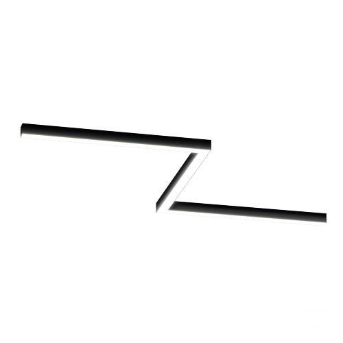 Светильник ЗигЗаг S50 (RAL9005/3x840mm-90/LT70 — 4K/54W) - фото 1