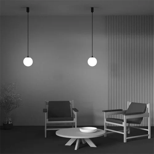 Подвесной светильник LUNA 3000K 1x5Вт 360° (Черно-белый) - фото 11