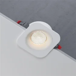 Светильник встраиваемый с антибликовой решеткой Tetro 10W 3000K белый IP44 15276/LED (071310)