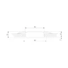 Светильник встраиваемый с антибликовой решеткой Tetro 10W 3000K белый IP44 15276/LED - фото 5