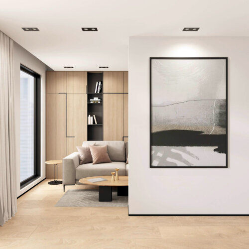 DK2122-BK Встраиваемый светильник, IP 20, 50 Вт, GU10, черный, алюминий. Фото 4