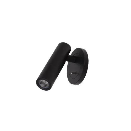 Светильник светодиодный встраиваемый, прикроватный C08 SN6 (220V, 3W, day white, черный корпус) - фото I