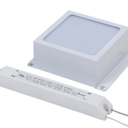 Универсальный офисный светодиодный светильник Грильято 8 Вт IP44 100x100x40 мм 4000K Опал