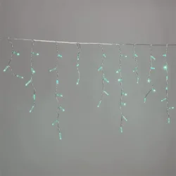 Гирлянда Бахрома с Колпачком 3,1 x 0,5 м Аква 220В, 120 LED, Провод Прозрачный ПВХ, IP65