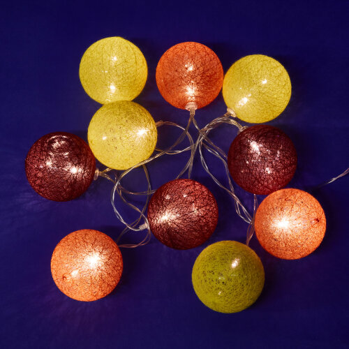 ULD-S0135-010-STB-2AA WARM WHITE IP20 TANGLES-3 Гирлянда светодиодная Клубки-3 на батарейках 2AA не в-к, 1.35м, 10 светодиодов, Теплый белый свет, Провод прозрачный, TM Uniel - фото 1