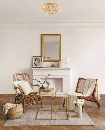 Потолочный светильник Karolina E14х9 (Золото) - фото 4