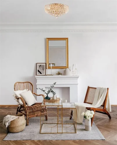 Потолочный светильник Karolina E14х9 (Золото) - фото 7